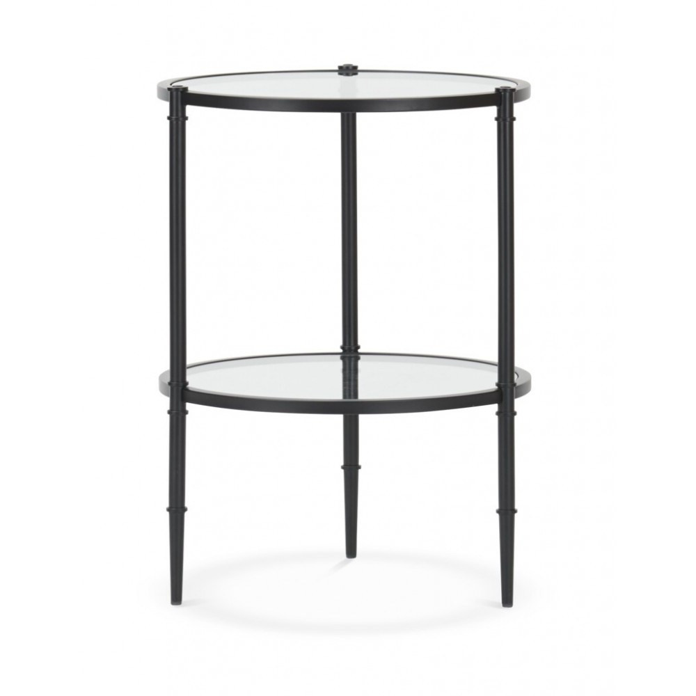 Coniston 43 Tall Round Side Table - Black Bronze