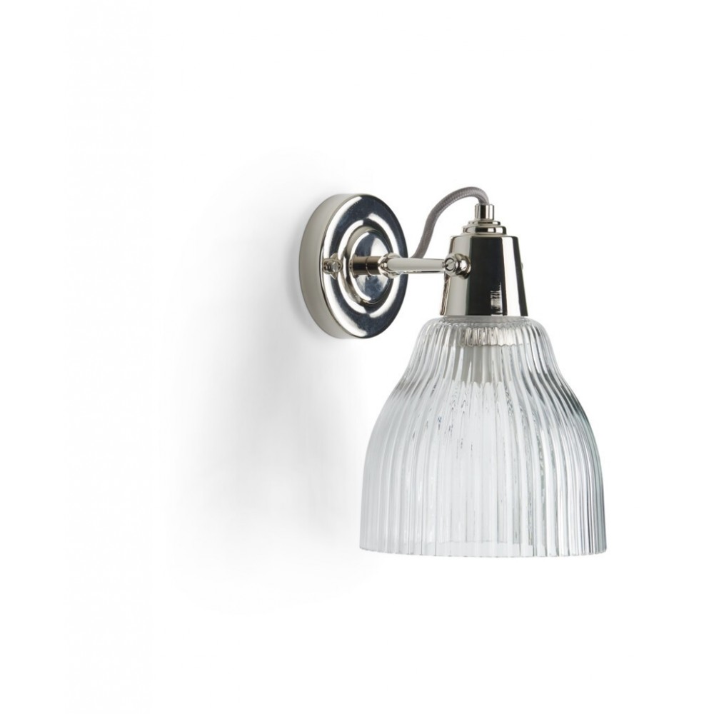 Shaftesbury Ribbed Wall Light - Chrome