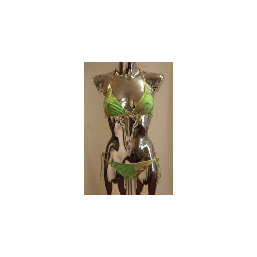 Maillot Colyn Feline col.vert rose MANUEL CANOVAS